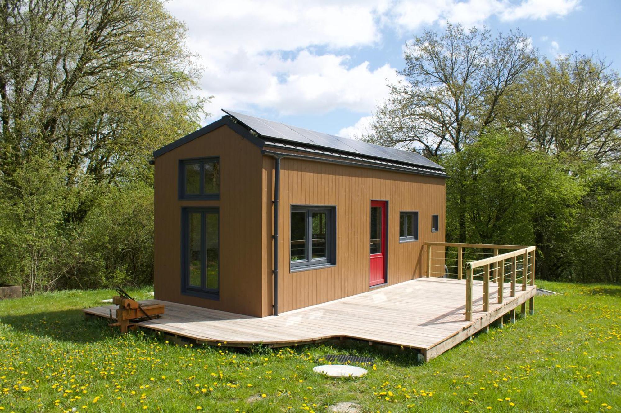 Tiny House Les Jours Heureux Sejour Nature Pres De Dinant Et Des Lacs De L Eau D Heure Villers-le-Gambon Luaran gambar